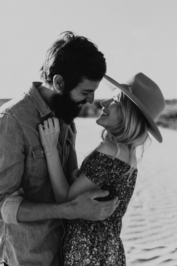 Sand dunes-couples-sunset-session