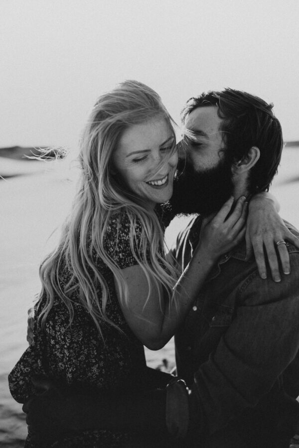 Sand dunes-couples-sunset-session