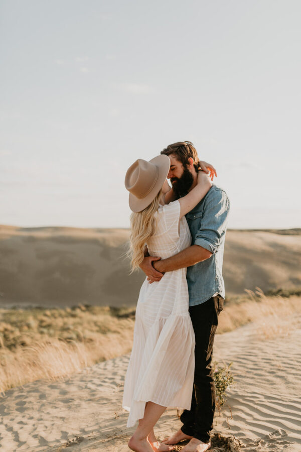 Sand dunes-couples-sunset-session