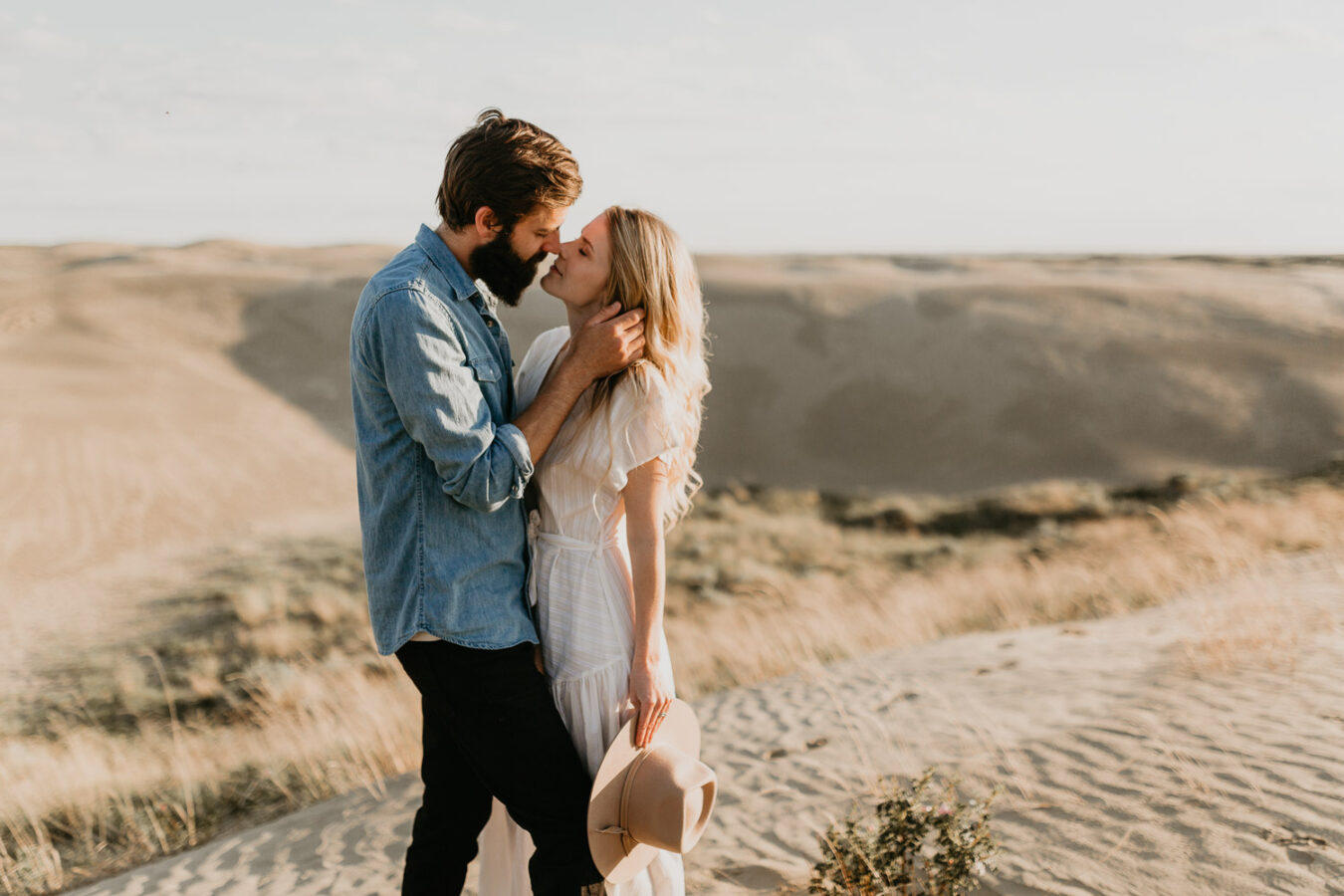 Sand dunes-couples-sunset-session