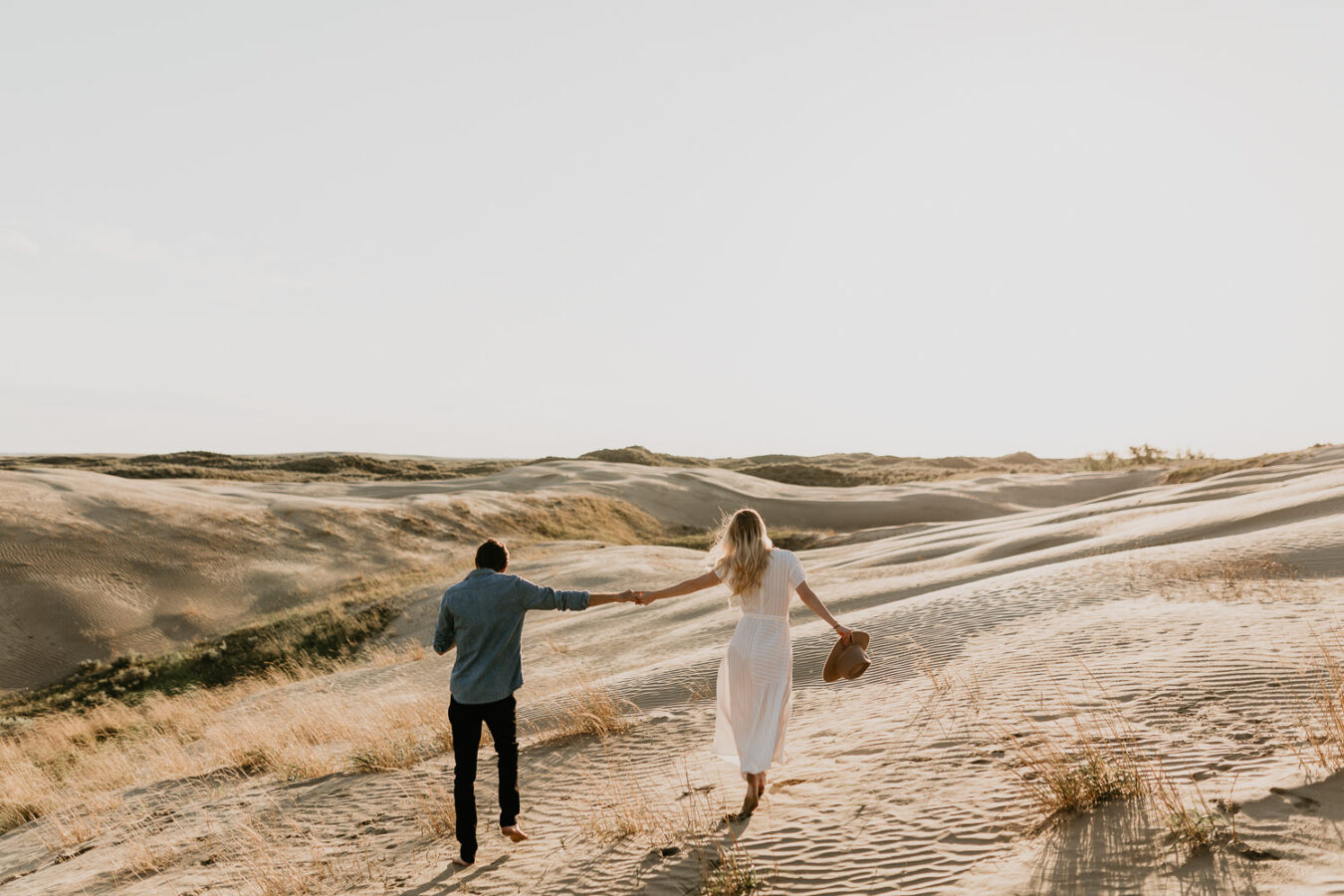Sand dunes-couples-sunset-session