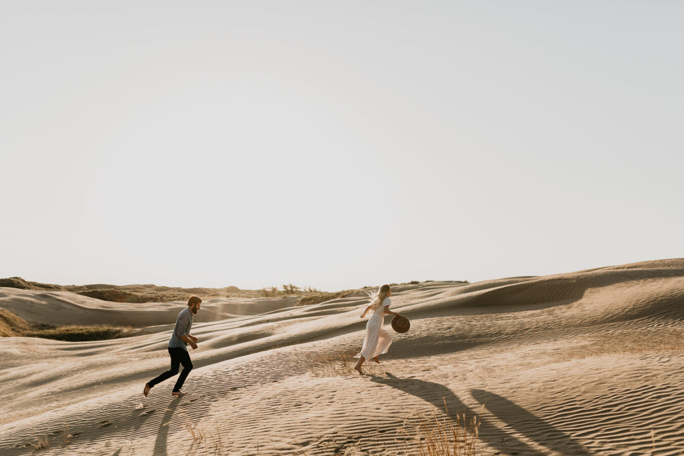 Sand dunes-couples-sunset-session