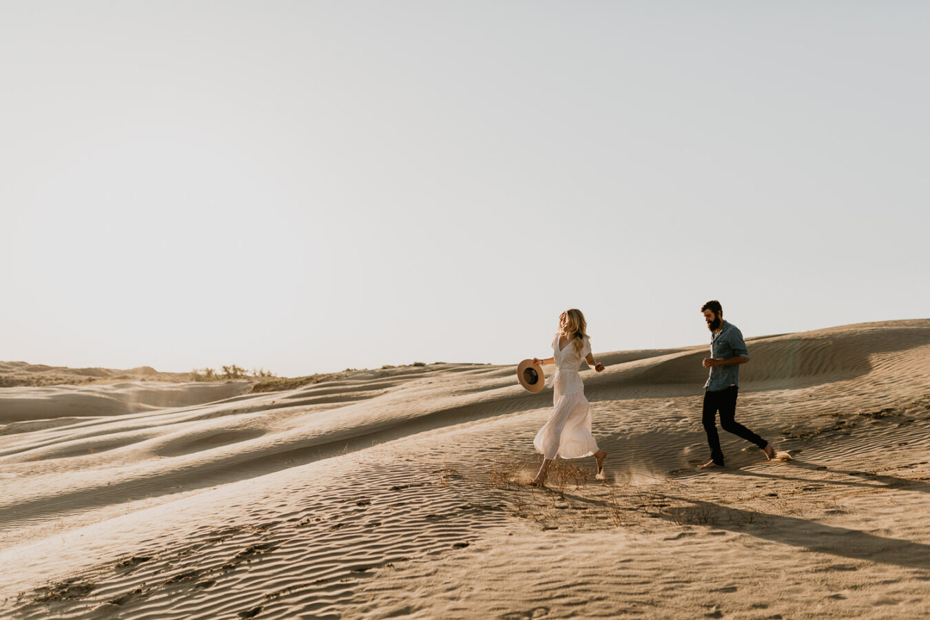 Sand dunes-couples-sunset-session