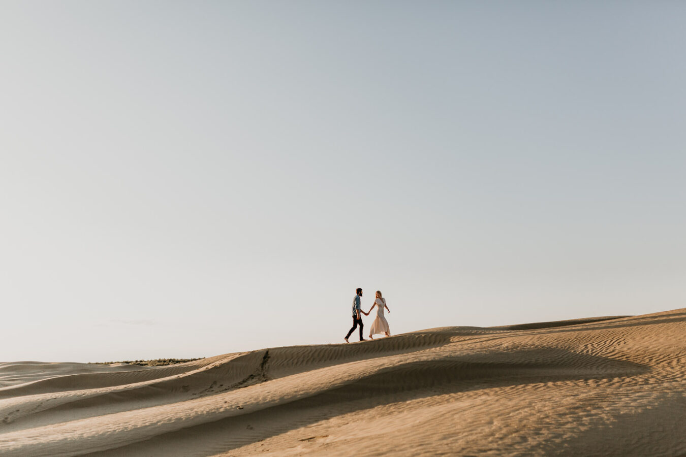Sand dunes-couples-sunset-session