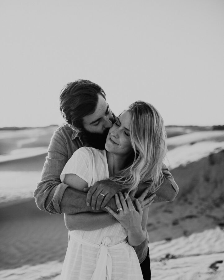 Sand dunes-couples-sunset-session