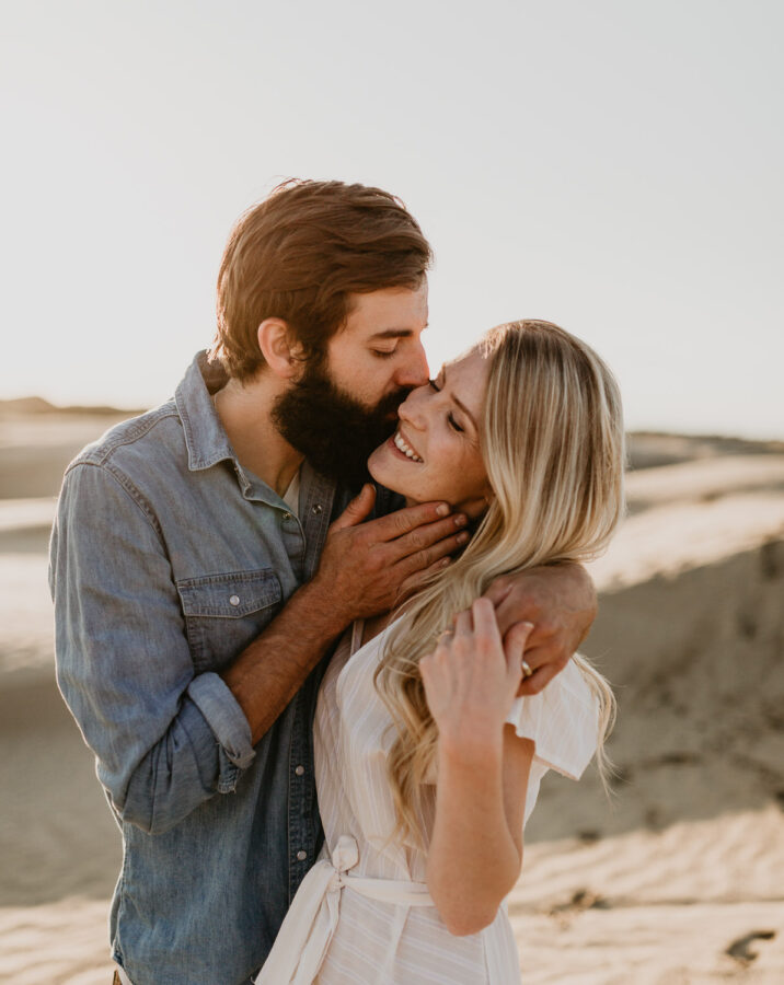 Sand dunes-couples-sunset-session