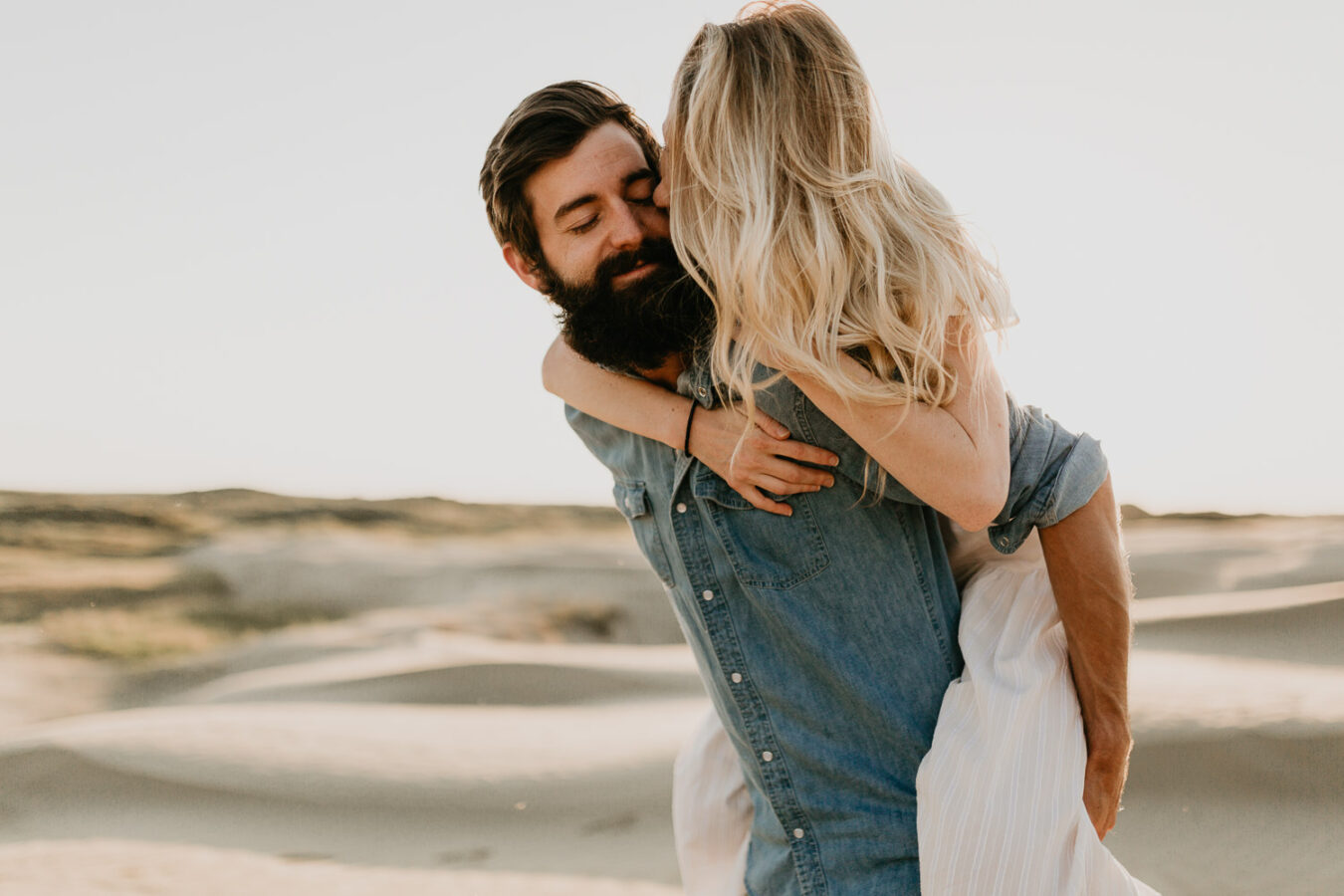 Sand dunes-couples-sunset-session