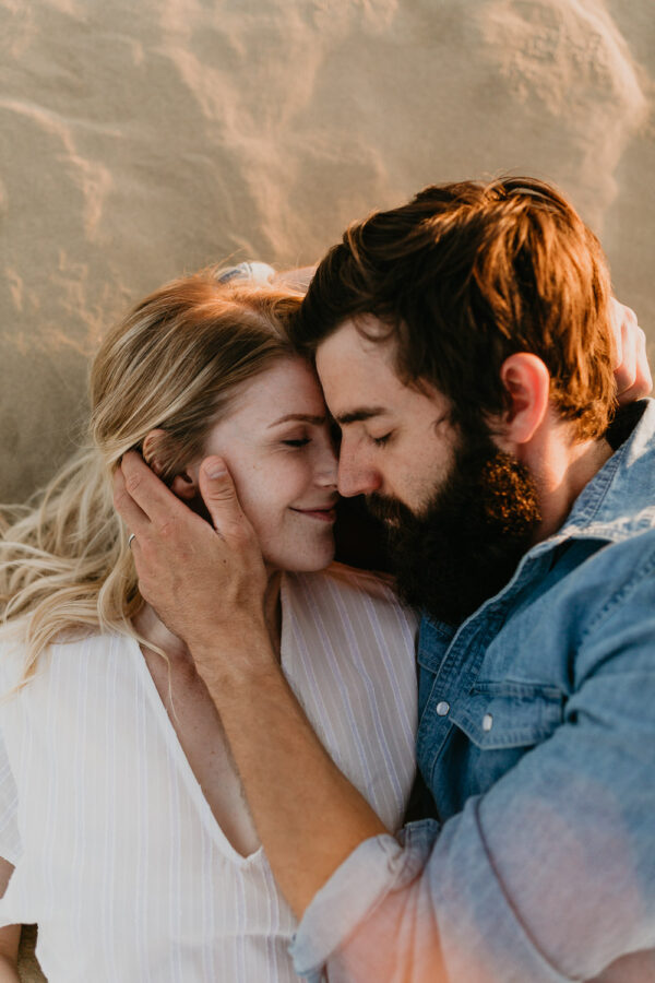 Sand dunes-couples-sunset-session