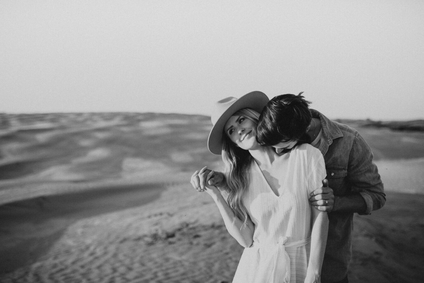 Sand dunes-couples-sunset-session